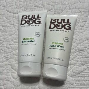 Bulldog Skincare for Men Original Shave Gel 5.9 fl oz & Face Wash 5.0 fl oz